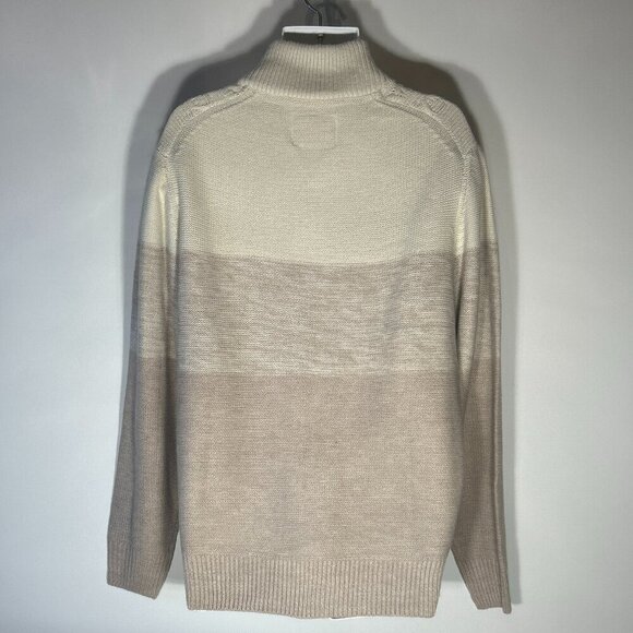 Weatherproof Vintage NWT SZ XL Natural button mock cable knit sweater timeless - Picture 7 of 14